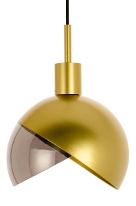 PENDUL GLOBO 25, AURIU/FUMURIU, DIN METAL SI STICLA, STIL MODERN, B2 - Img 2