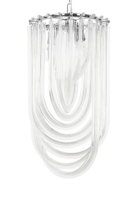PENDUL MURANO S, CROM, DIN METAL SI STICLA, STIL MODERN