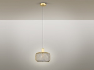 PENDUL OSIRIS, 28 CM, NEGRU/AURIU, DIN METAL, STIL MODERN