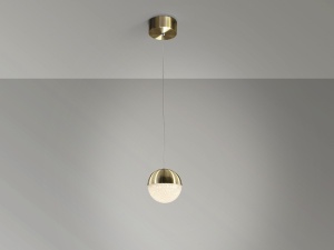 PENDUL SPHERE, 12 CM, ALAMA, DIN METAL SI POLICARBONAT, STIL MODERN