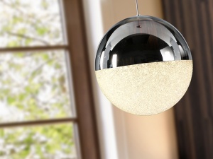 PENDUL SPHERE, 20 CM, CROM, DIN METAL SI POLICARBONAT, STIL MODERN - Img 3