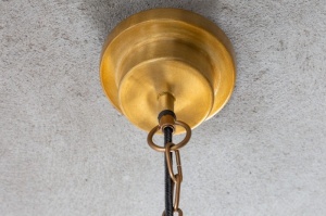 PENDUL, STIL INDUSTRIAL, 115CM, DIN METAL DE CULOARE AURIE, COD 41446 - Img 4