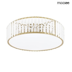 PLAFONIERA CROWN 50 GOLD, CONFECTIONATA DIN METAL SI CRISTAL, STIL MODERN