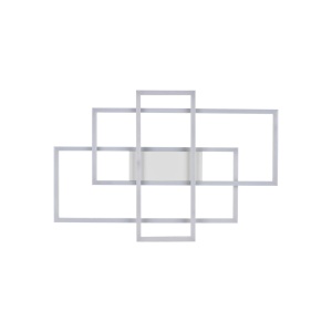PLAFONIERA FRAME PL RETTANGOLO, ALB, DIN METAL, STIL MODERN - Img 3