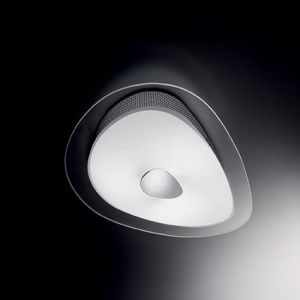 PLAFONIERA GEKO PL2, ALB, DIN METAL, STIL MODERN - Img 2