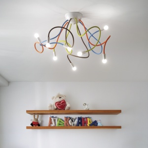 PLAFONIERA MULTIFLEX PL8, MULTICOLOR, DIN METAL, STIL MODERN - Img 2