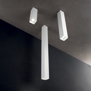 PLAFONIERA SKY PL1 H20, ALB, DIN METAL, STIL MODERN - Img 2