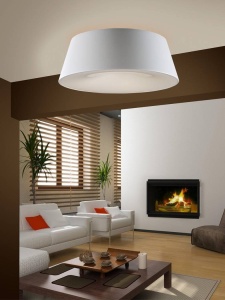 PLAFONIERA ZONE, 48 CM, ALBA, DIN OTEL, ALUMINIU SI ACRIL, STIL MODERN