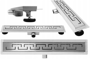 RIGOLA DUS, REA GREEK, 90CM, INOX, CALITATE SUPERIOARA, REA - Img 4