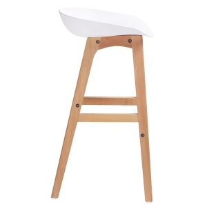 SCAUN DE BAR ALB HOKER STALLO STIL MODERN B2 - Img 3