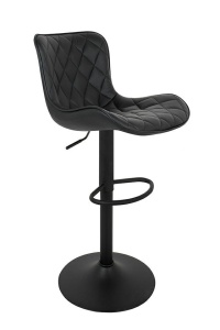 SCAUN DE BAR FAVIUS, CONFECTIONAT DIN PIELE ECOLOGICA SI METAL, STIL MODERN