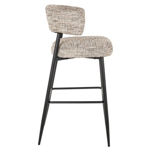 SCAUN DE BAR ROCHELLE TRENDY 01 NATURE, S4761, CONFECTIONAT DIN POLIURETAN, LEMN RECICLAT SI METAL, RICHMOND INTERIORS - Img 2