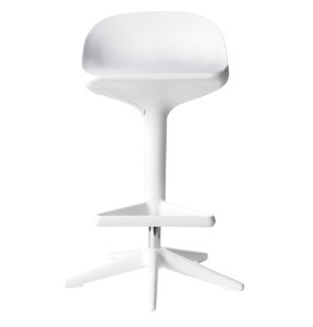SCAUN DINING ALB HOKER BENT, DIN POLIPROPILENA, STIL MODERN B2