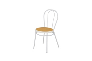 SCAUN DINING, ALB/NATURAL, DIN METAL, ARTIM GROUP SELECTION - Img 5