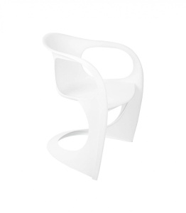 SCAUN DINING/TERASA MANTA, ALB, DIN POLIPROPILENA, STIL MODERN B2