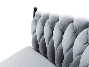 SCAUN EXCLUSIVIST SHIRLEY LIGHT BLUE, TAPITERIE DIN CATIFEA SI NEGRU, STIL MODERN, ARTIM GROUP SELECTION - Img 3