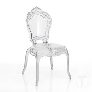 SCAUN INTERIOR/EXTERIOR, LISBON CLEAR, POLICARBONAT, STIL CLASIC, COD 3974