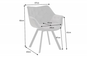 SCAUN ROTATIV, DUTCH COMFORT, VERDE INCHIS, MICROFIBRA(CATIFEA) SI METAL - Img 5