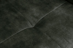 SCAUN ROTATIV VERDE/GRI, EUPHORIA, DIN METAL SI CATIFEA, STIL RETRO - Img 4