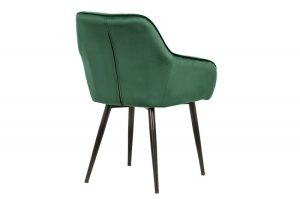 SCAUN VERDE SMARALD, TURIN, CATIFEA SI PICIOARE METAL, STIL MODERN - Img 4