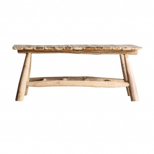 SCAUNEL ATIBO REF. 28932, CULOARE NATURALA, STIL VINTAGE, DIN LEMN DE TEAK, VIC