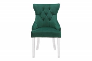 SET 2 SCAUNE, DESIGN CLASIC, CASTLE DE LUXE, VERDE SMARALD, ARTIM GROUP SELECTION - Img 4