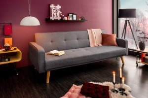SOFA EXTENSIBILA, ANTRACIT, MATERIAL STOFA, STIL SCANDINAV, ARTIM GROUP SELECTION