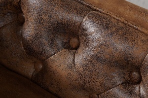 SOFA MARO ANTICHIZAT STIL ENGLEZESC CHESTERFIELD 21628 - DESIGN VINTAGE - Img 5