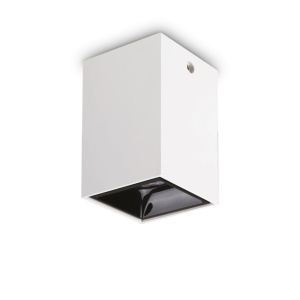 SPOT NITRO PL SQUARE D10, ALB, DIN ALUMINIU, STIL MODERN