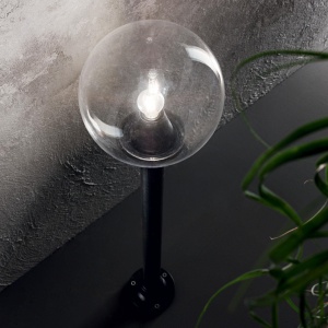 STALP EXTERIOR CLASSIC GLOBE PT1 BIG TRASPARENTE STIL CLASIC IDEAL LUX - Img 3