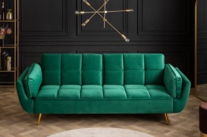 STOC!!!CANAPEA EXTENSIBILA 215CM, DIN LEMN SI CATIFEA VERDE SMARALD, ARTIM GROUP SELECTION - Img 2