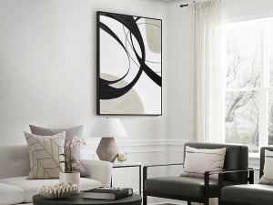 TABLOU CANVAS ACTIO II, 120x80 CM, RAMA DIN POLISTIREN, STIL MODERN