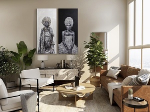 TABLOU CANVAS JOHARI, 70x160 CM, STIL MODERN - Img 4