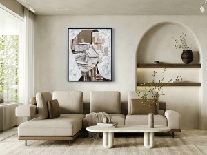 TABLOU DECORATIV MISTERY, 94x124 CM, STIL MODERN