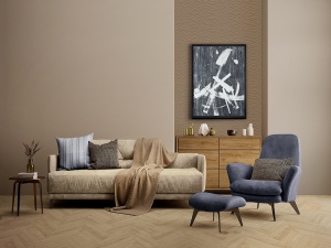 TABLOU GRAPHOS NEGRO, 77x102 CM, STICLA SECURIZATA SI RAMA DIN POLISTIREN, STIL MODERN