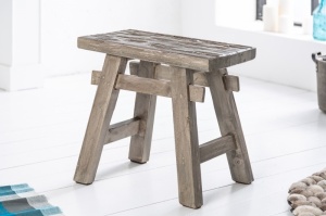 TABURET HEMINGWAY 50 CM GRI MAHON 40313 STIL RUSTIC