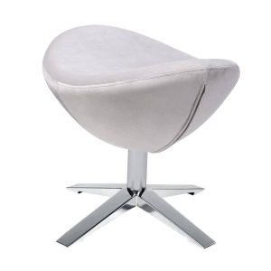 TABURET-SUPORT PENTRU PICIOARE GRI EGG SZEROKI VELVET37, STIL MODERN B2