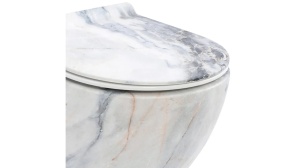 VAS DE TOALETA SUSPENDAT REA CARLOS SLIM GRANIT MAT, EFECT DE GRANIT MAT, DIN CERAMICA, CALITATE SUPERIOARA - Img 5