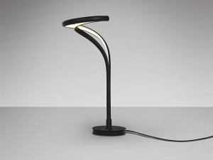 VEIOZA DANZA, 50 CM, NEGRU MAT/OPAL, DIN METAL, ALUMINIU SI SILICON, STIL MODERN - Img 2