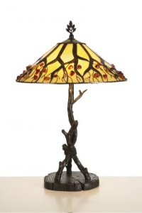 VEIOZA DEOSEBITA TIFFANY, COD AG711, DIN METAL SI STICLA