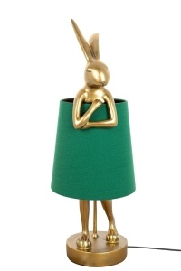 VEIOZA RABBIT AURIU/VERDE, CONFECTIONATA DIN POLIRASINA, STIL MODERN - Img 2