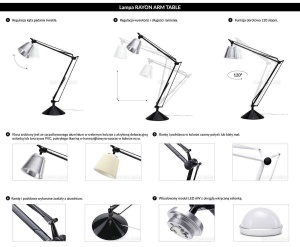 VEIOZA RAYON ARM, DIN METAL SI ACRIL, ALBA, STIL MODERN, B2 - Img 6