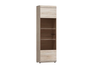 VITRINA LIVING CU LED LINK 60 STEJAR SONOMA - DESIGN MODERN