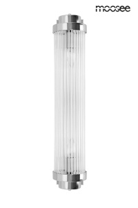APLICA COLUMN 60, ARGINTIE, CONFECTIONATA DIN OTEL SI STICLA, STIL MODERN