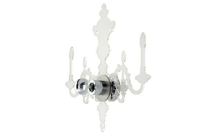 APLICA ICE 3D, CROM/TRANSPARENT, DIN METAL SI ACRIL, STIL MODERN