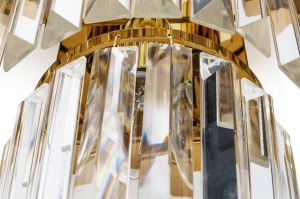 APLICA IMPERIAL, AURIU, DIN OTEL SI CRISTALE, STIL MODERN, B2 - Img 5