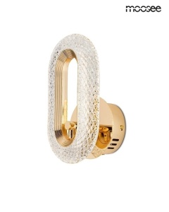 APLICA JEWEL GOLD, CONFECTIONATA DIN ALUMINIU SI STICLA, STIL MODERN