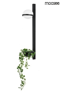 APLICA PLANT, NEAGRA, CONFECTIONATA DIN METAL SI STICLA, STIL MODERN