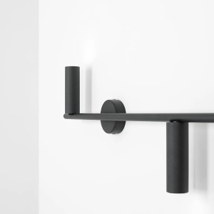 APLICA TREVO, 3 BRATE, 26 CM, NEAGRA, DIN METAL, STIL MODERN - Img 2