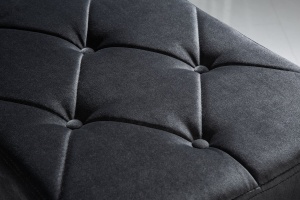 BANCHETA BAROCK ARGINTIU/NEGRU DESIGN MODERN - Img 3